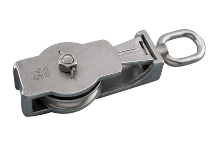 Stainless Steel Seine Block with Eye, S0427-0075, S0427-0100